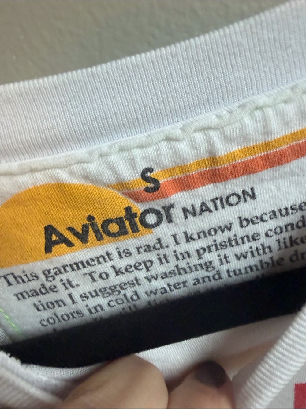 Aviator Nation T Shirt Top Crop Cropped - Picture 3 of 4